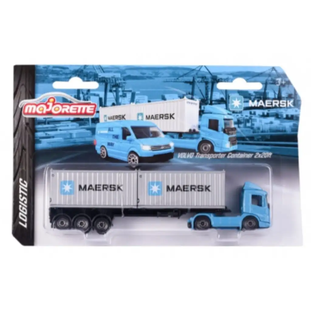 Majorette: Maersk szállítójárművek szett 1/64 több változatban - Simba Toys kép 3