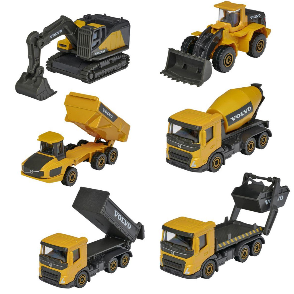 Majorette: Construction Volvo munkagépek többféle változatban 1db - Simba Toys kép 2
