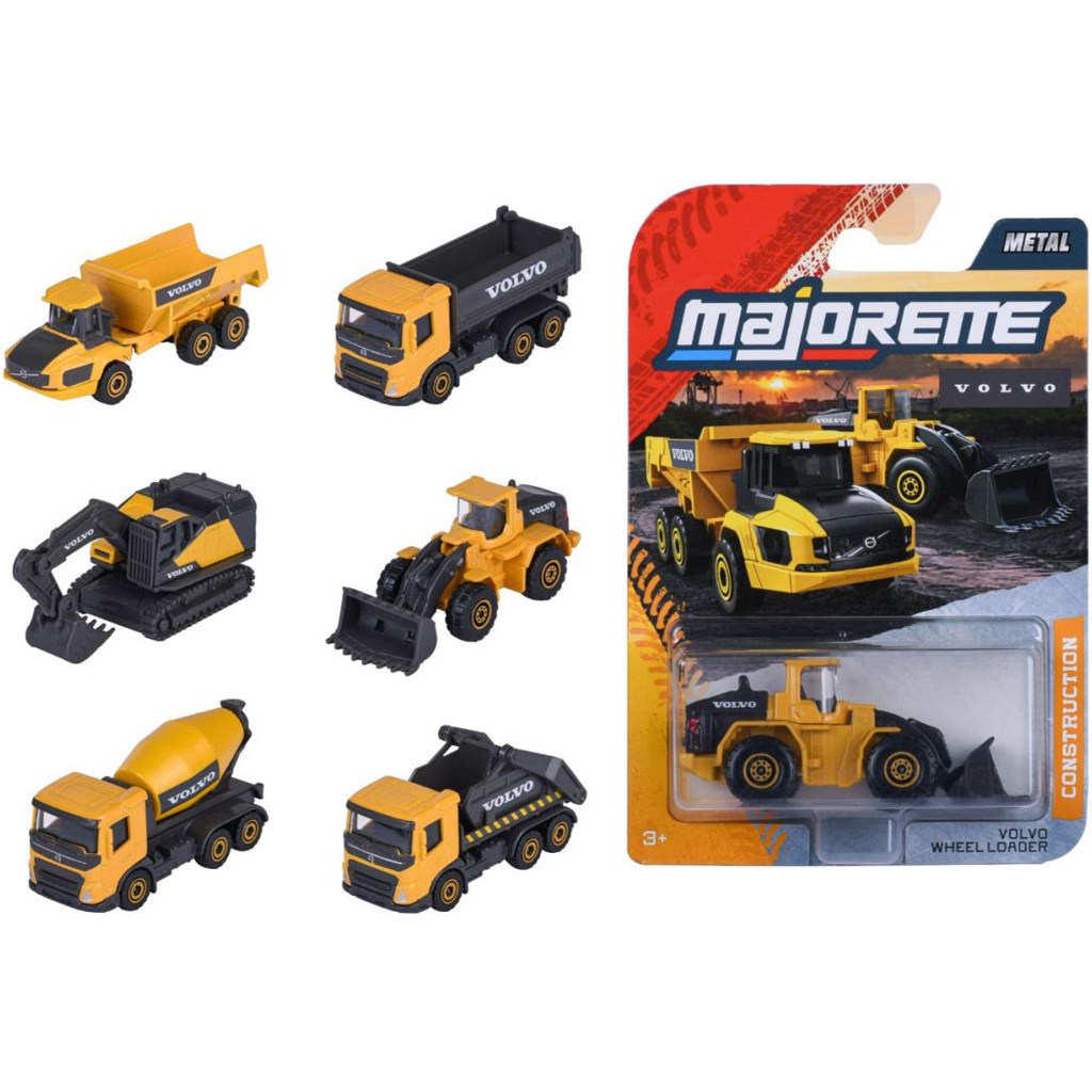 Majorette: Construction Volvo munkagépek többféle változatban 1db - Simba Toys
