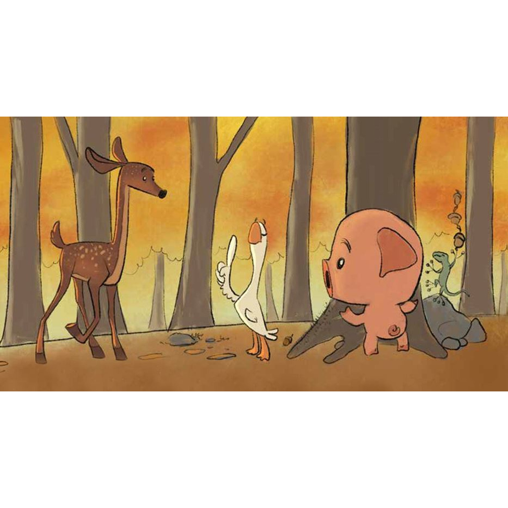 Malac és Liba kirándul diafilm kép 2