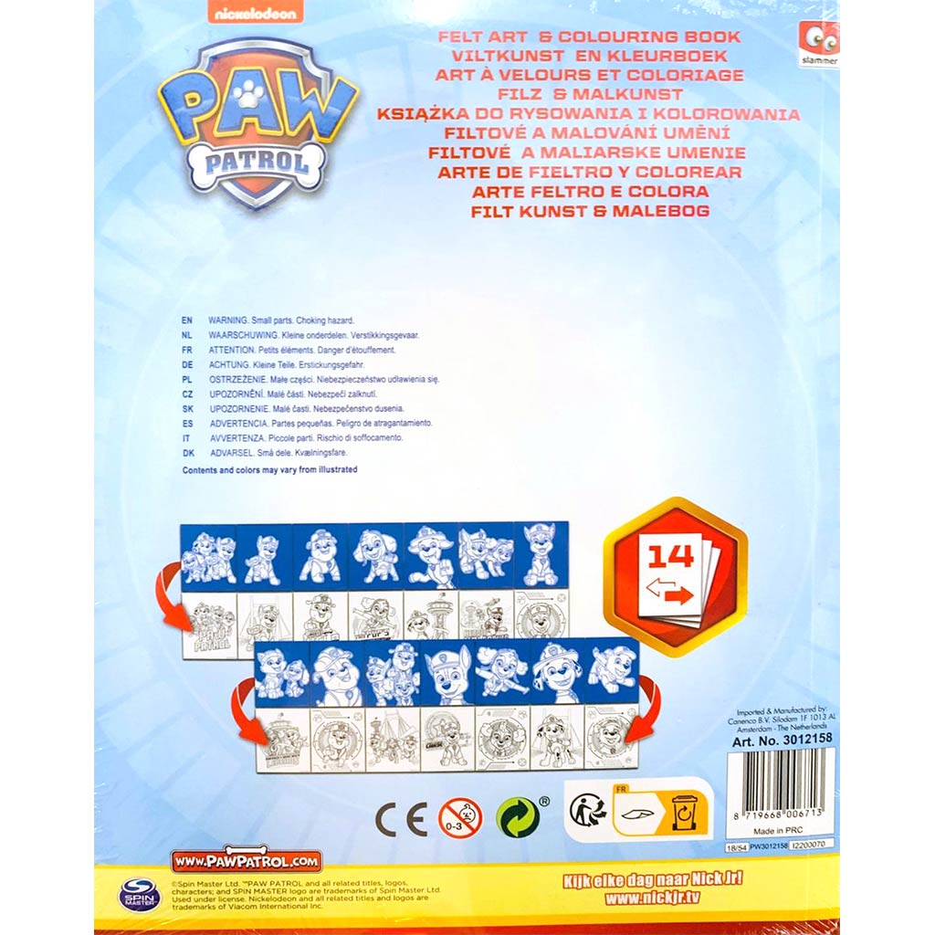 Canenco: Mancs Őrjárat Filcművészet és színező könyv kép 2