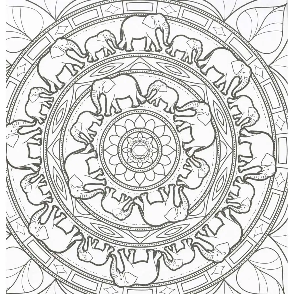 Mandalák és színezők - Vadállatok kép 2