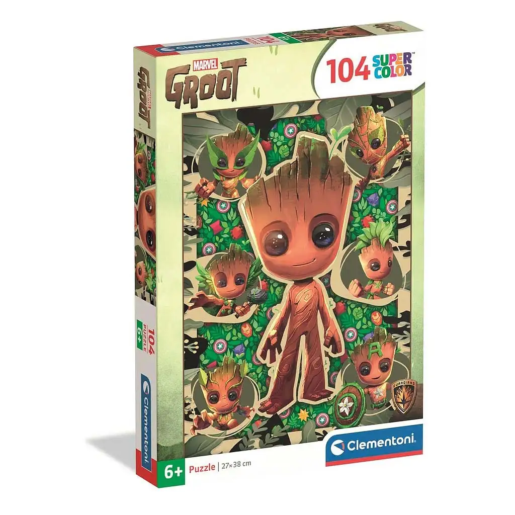 Marvel A galaxis őrzői Groot 104db-os supercolor puzzle - Clementoni