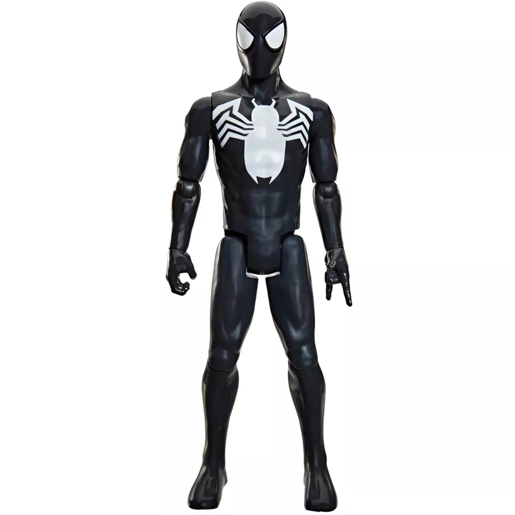 Marvel Bosszúállók: Titan Series Black Suit Spider-Man figura 30cm - Hasbro kép 2