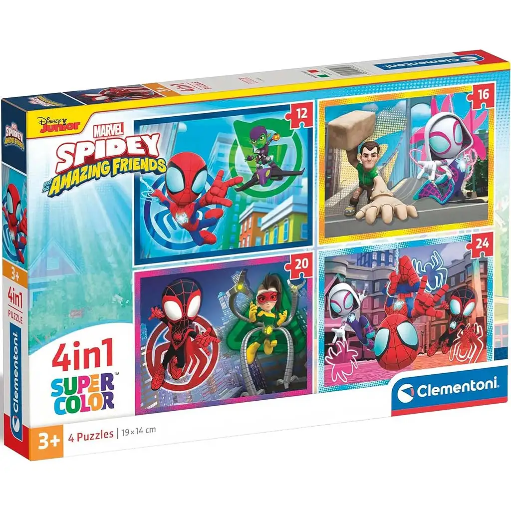Marvel Spidey 4 az 1-ben Supercolor puzzle - Clementoni