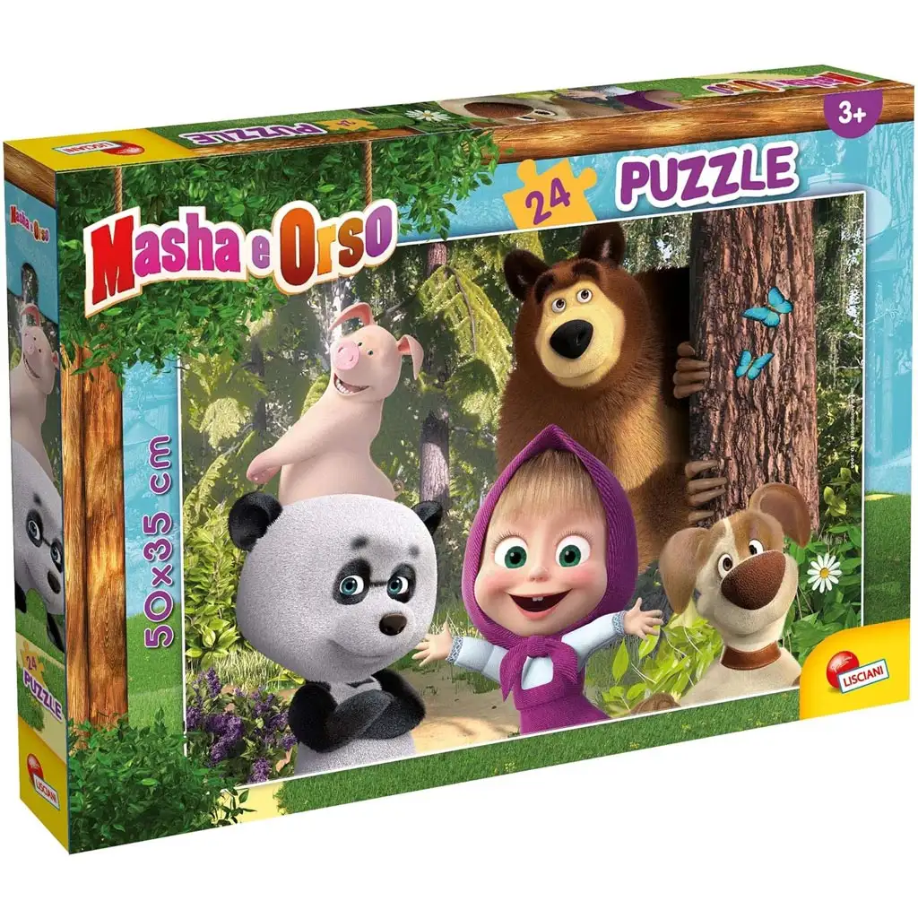 Mása és a medve barátai 24db-os puzzle 50x35cm - Lisciani