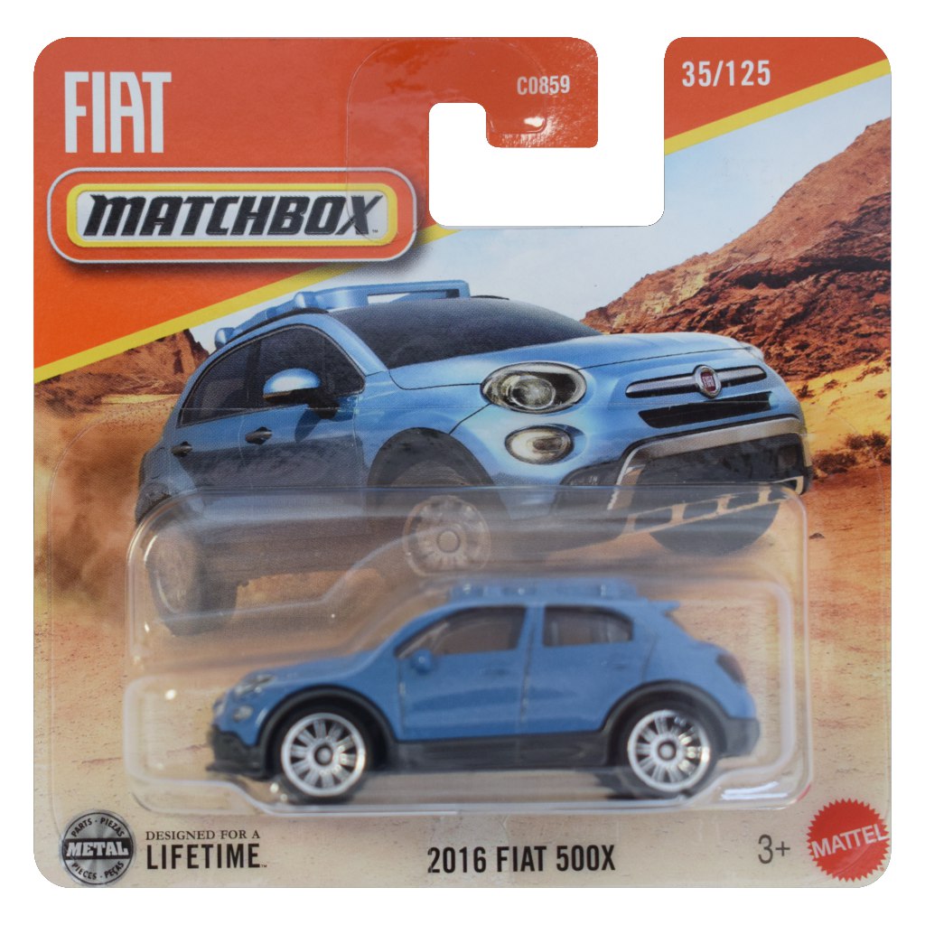 Matchbox: 2016 Fiat 500X kisautó 1/64 - Mattel