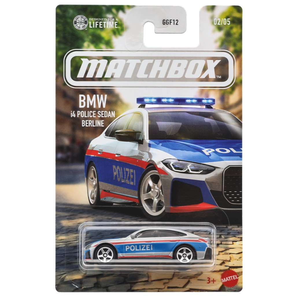 Matchbox Ikonikus BMW i4 Polizei kisautó 1/64 – Mattel