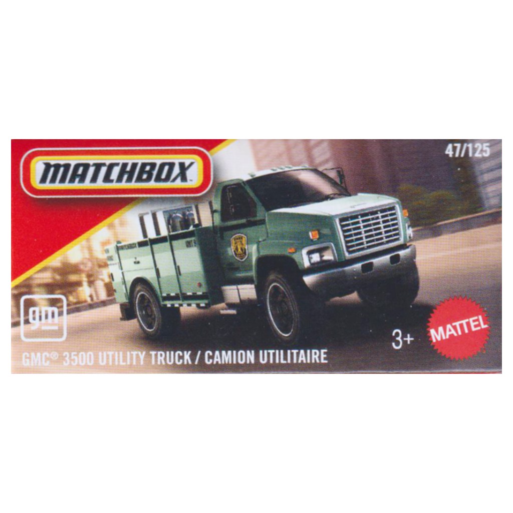 Matchbox GMC 3500 Utility Truck zöld kisautó 1/64 – Mattel