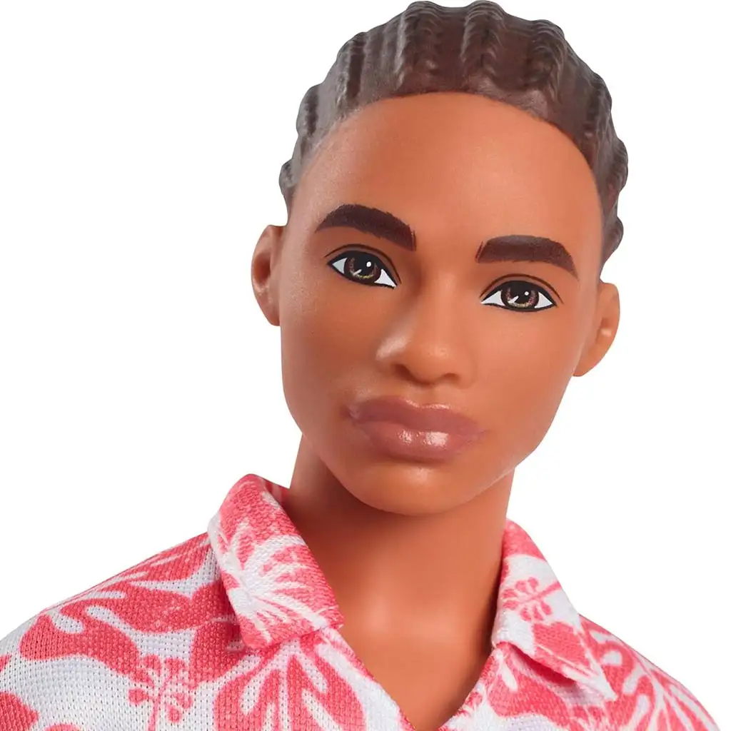 Barbie: Divatdiktátor Ken baba rózsaszín virágos ruhában - Mattel kép 2