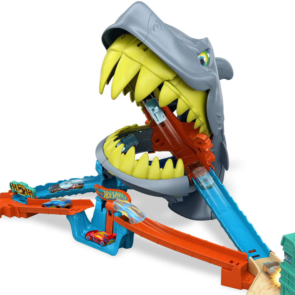 Hot Wheels: Cápatámadás pályaszett kisautóval - Mattel kép 2