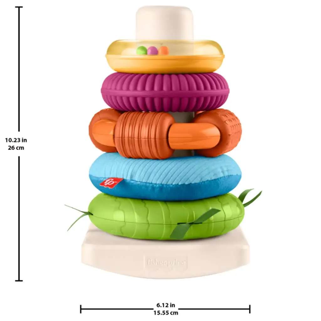 Fisher-Price: Sensory Rock-A-Stack™ gyűrűpiramis - Mattel kép 5