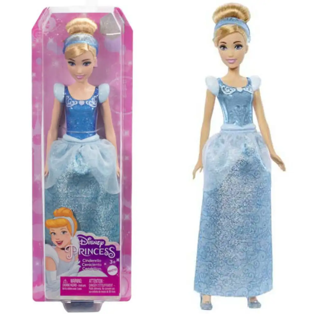 Disney Hercegnők: Csillogó Hamupipőke hercegnő baba - Mattel