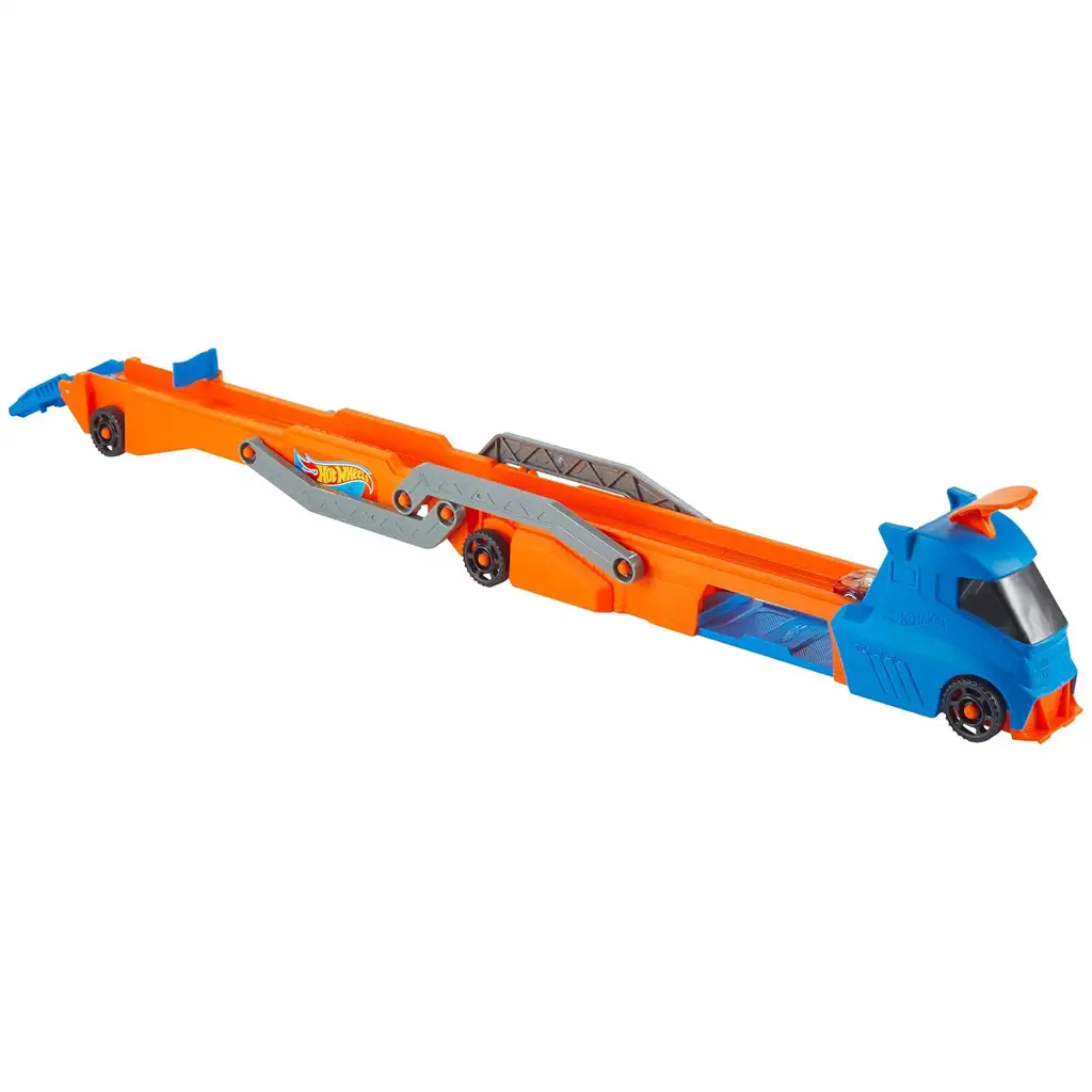 Hot Wheels City: Speed Track szállító kamion kisautóval - Mattel kép 3