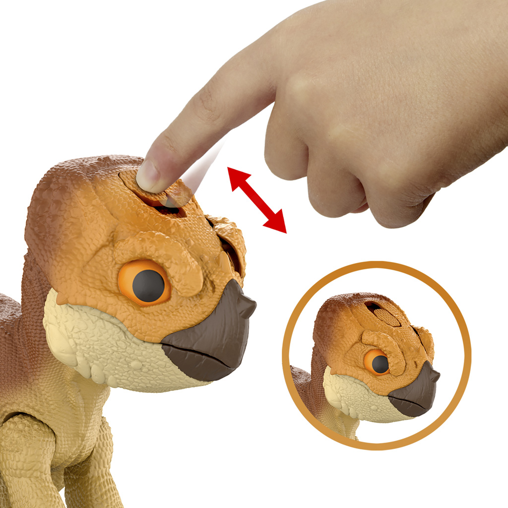 Jurassic World: Újjászületés - Aquilops Dolores interaktív dinoszaurusz figura - Mattel kép 3