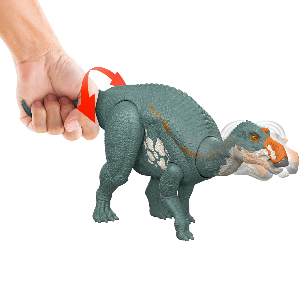 Jurassic World: Újjászületés Wild Roar Maiasaura támadó dinoszaurusz figura - Mattel kép 2