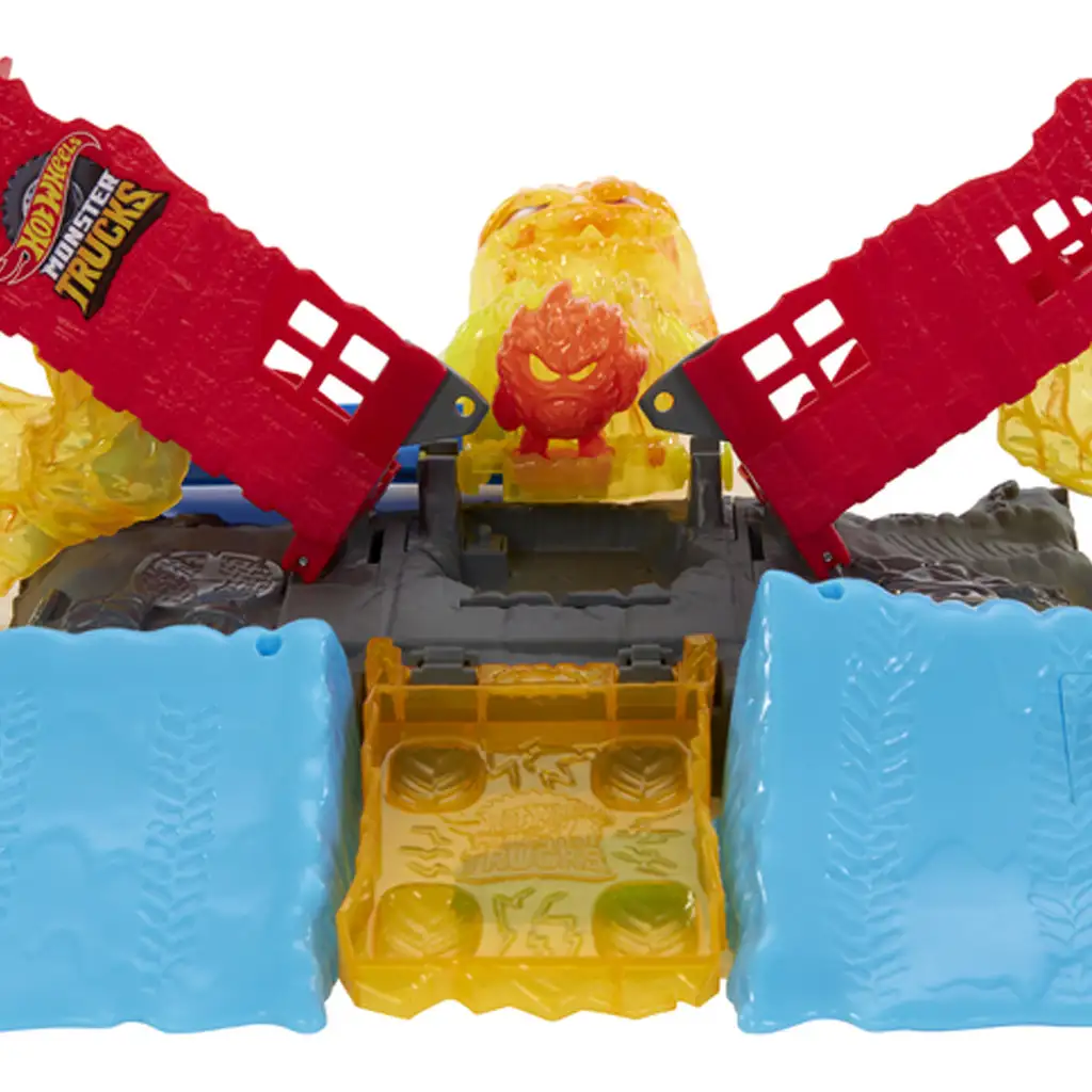 Hot Wheels: Monster Trucks Power Smashers tűzszörny pályaszett - Mattel kép 3