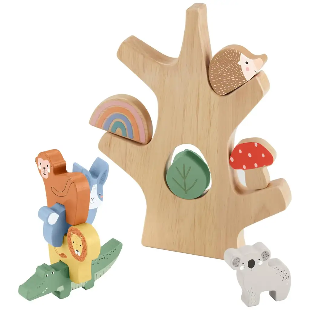 Fisher Price: Wood fa egyensúlyozó erdőcske - Mattel kép 2