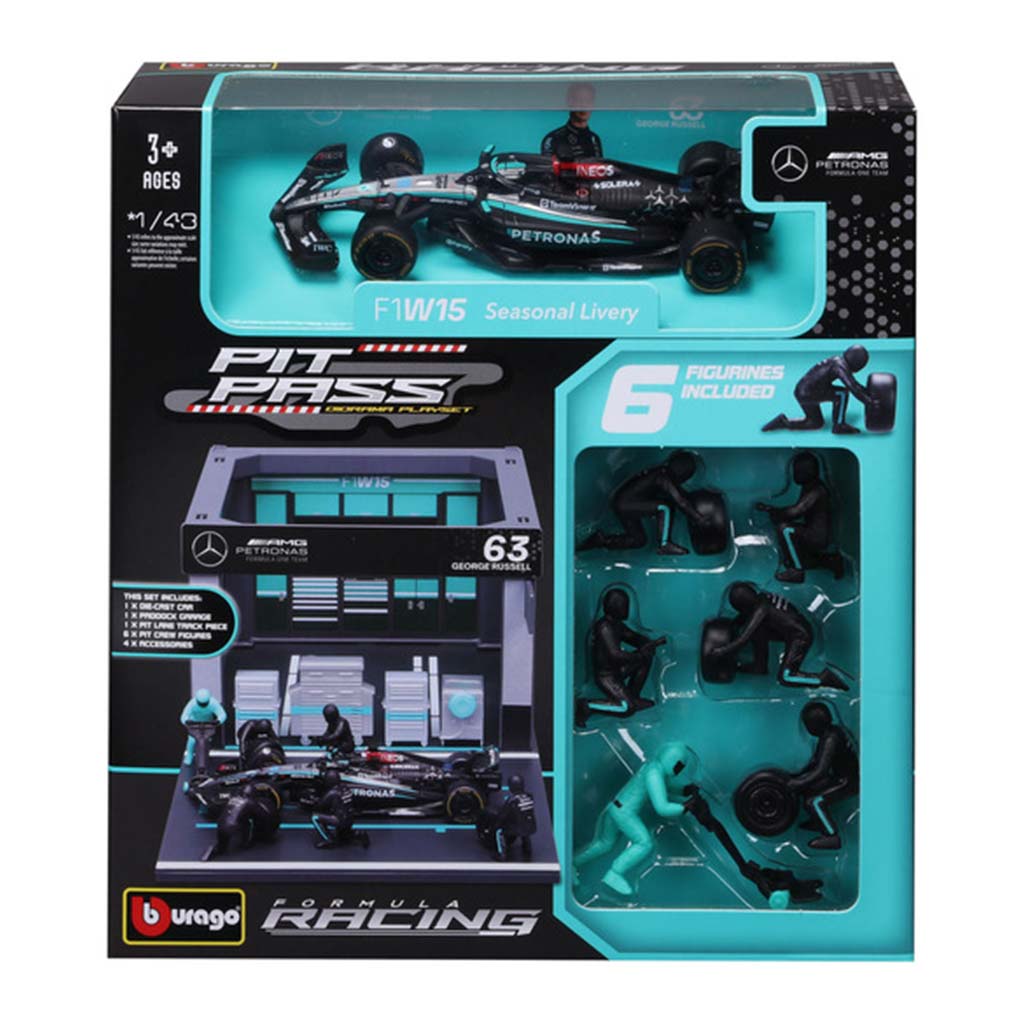 Bburago: F1 versenyautó 1/43 - MB AMG W15 E Performance boxutca