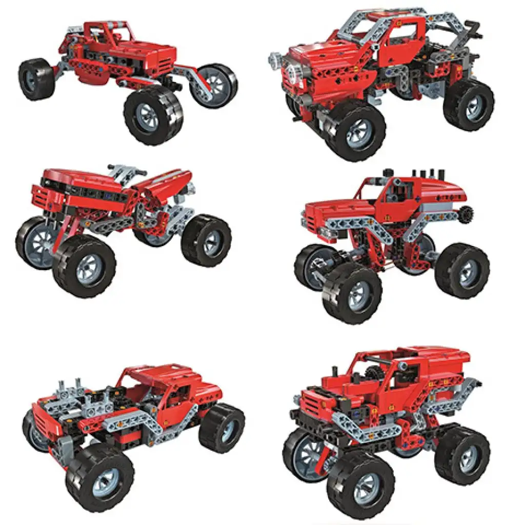 Mechanikai labor Monster Truck 10 az 1-ben építőjáték - Clementoni kép 3