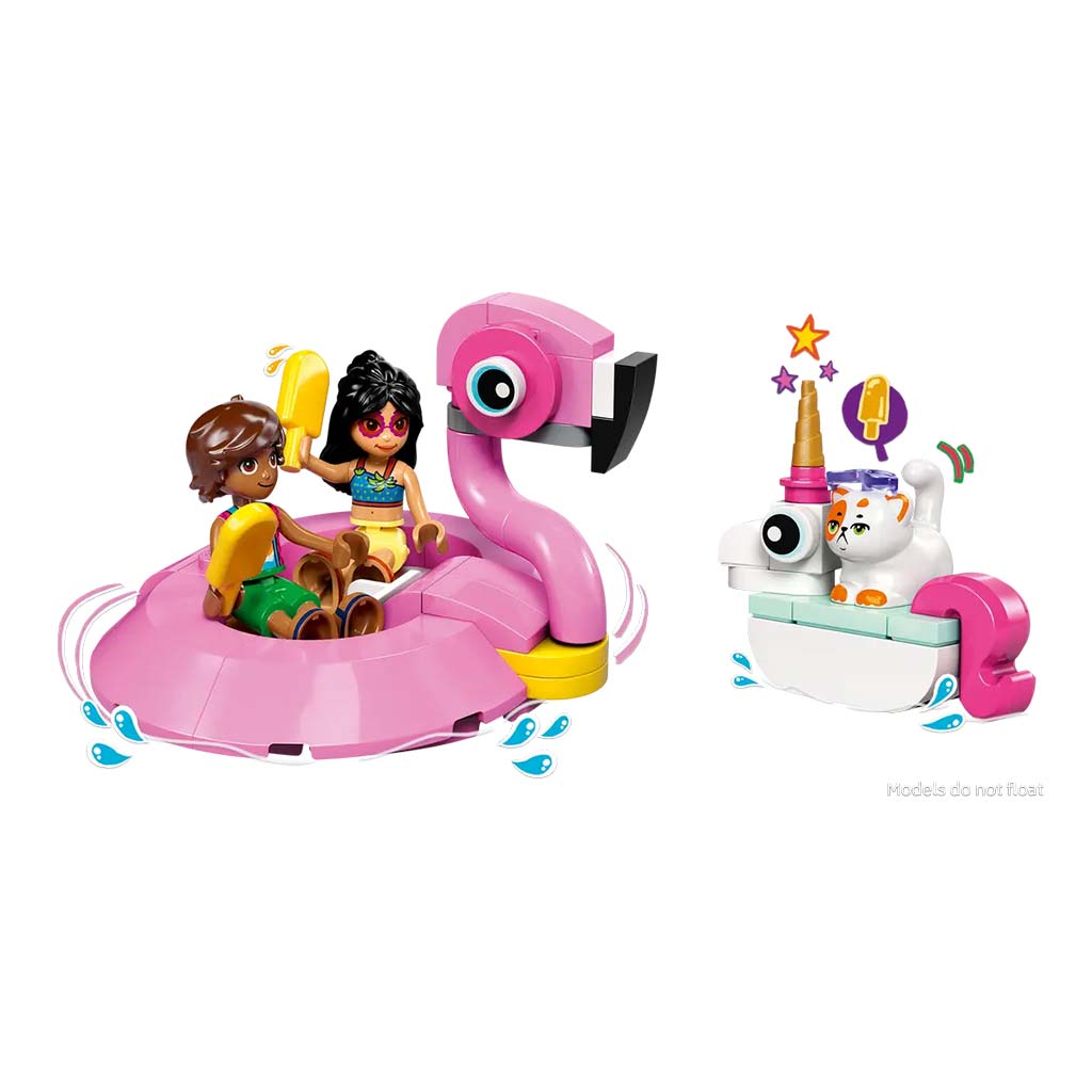 LEGO® Friends: Medencés buli flamingóval és egyszarvúval (42658) kép 5