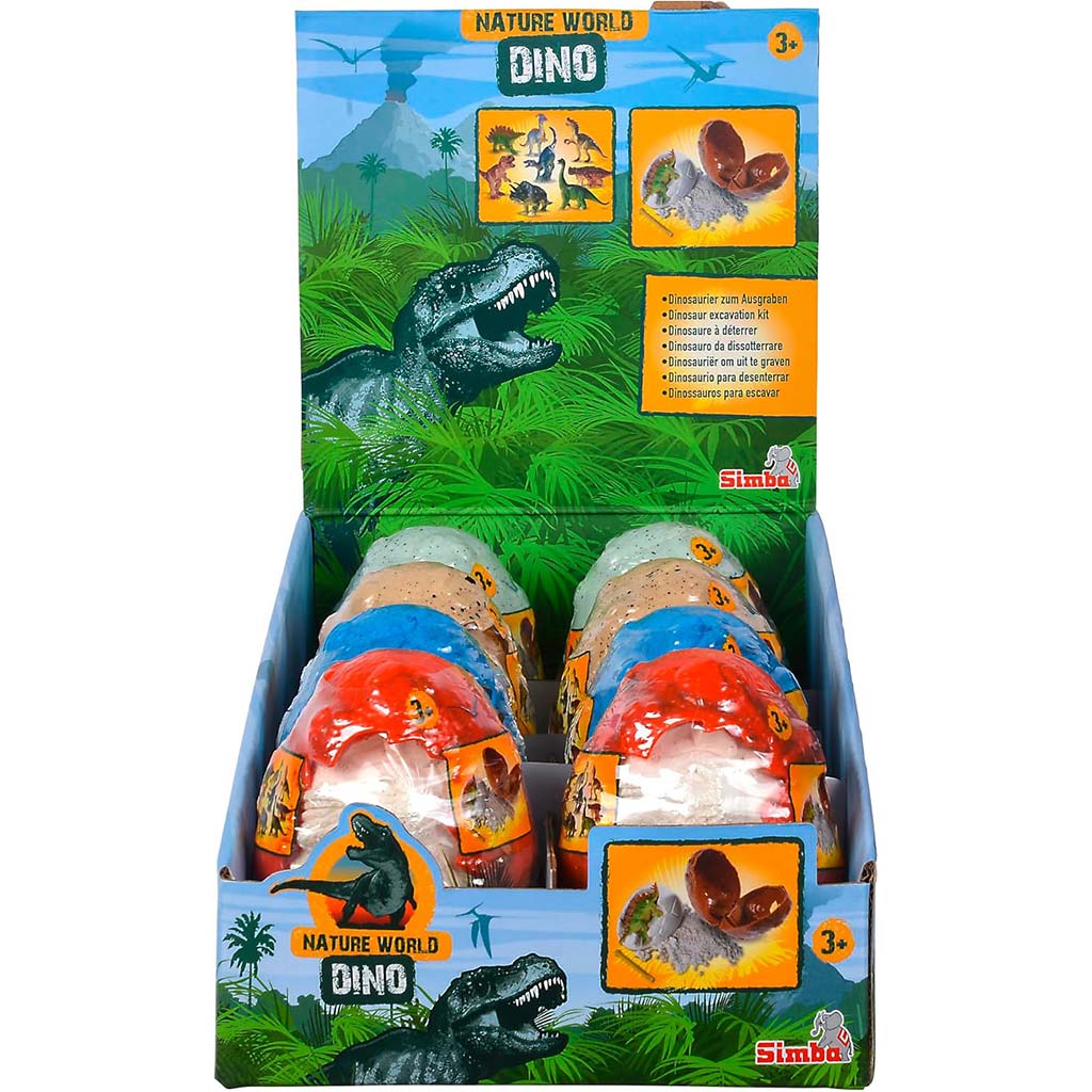 Nature World Dino – Meglepetés dinoszaurusz régészeti készlet tojásban - Simba Toys