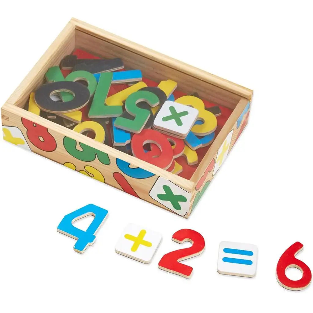 Mágneses fa számok készségfejlesztő játékszett tárolódobozban - Melissa & Doug kép 4