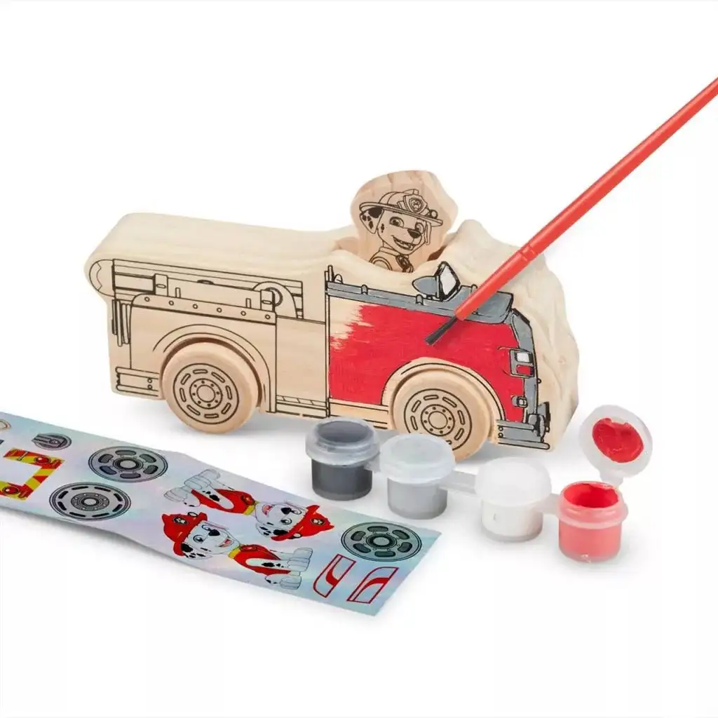 Mancs Őrjárat Fa Jármű Festő Készlet – Melissa & Doug kép 2