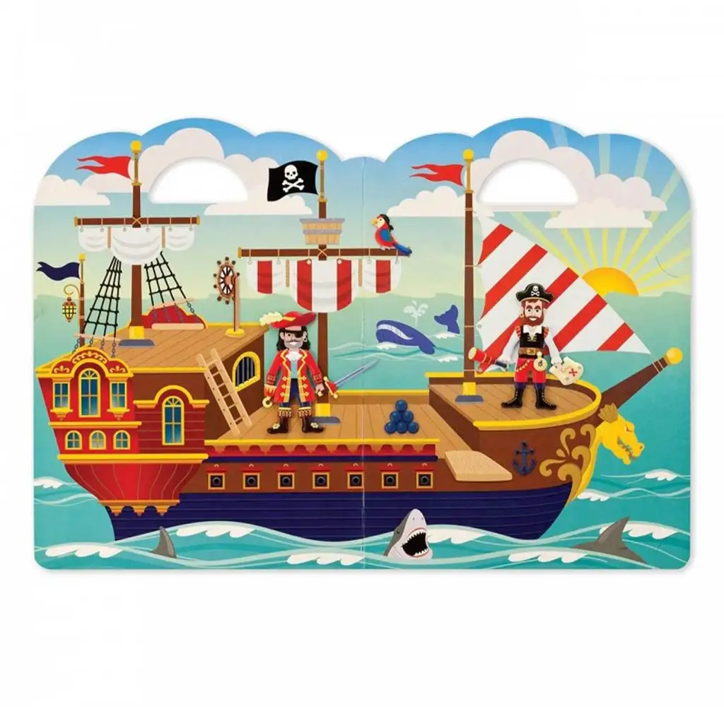 Kalózos pufi matrica készlet - Melissa & Doug kép 3