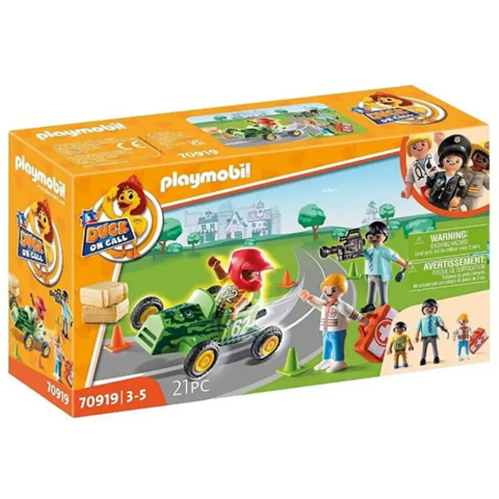Playmobil: Duck on Call Mentők bevetésen versenybaleset (70919)