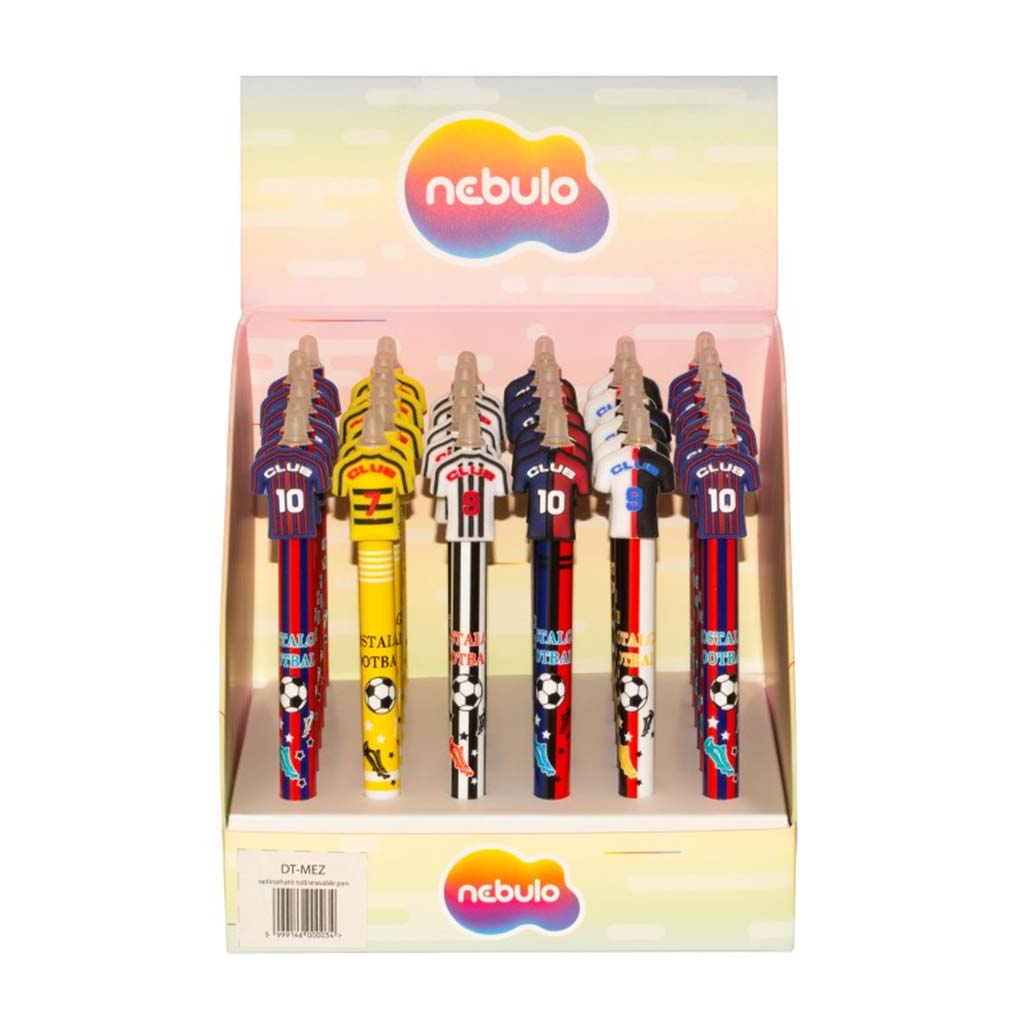 Nebulo: Mezek nyomógombos radírozható zseléstoll többféle 1db