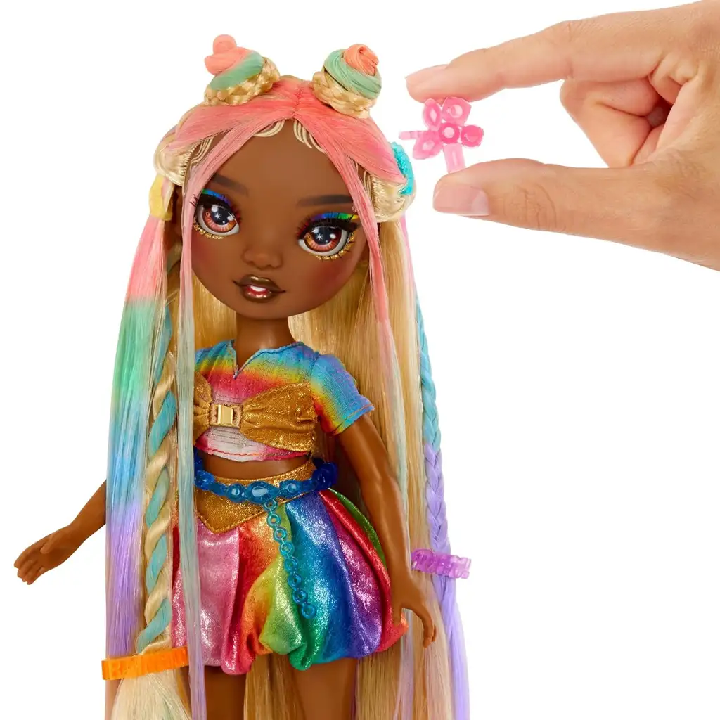 Rainbow High fodrászolható Meline Luxe baba és hajkréta szett kép 4