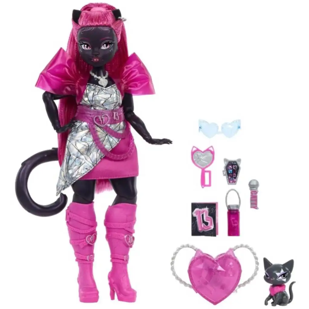 Monster High baba - Catty Noir - Mattel kép 2