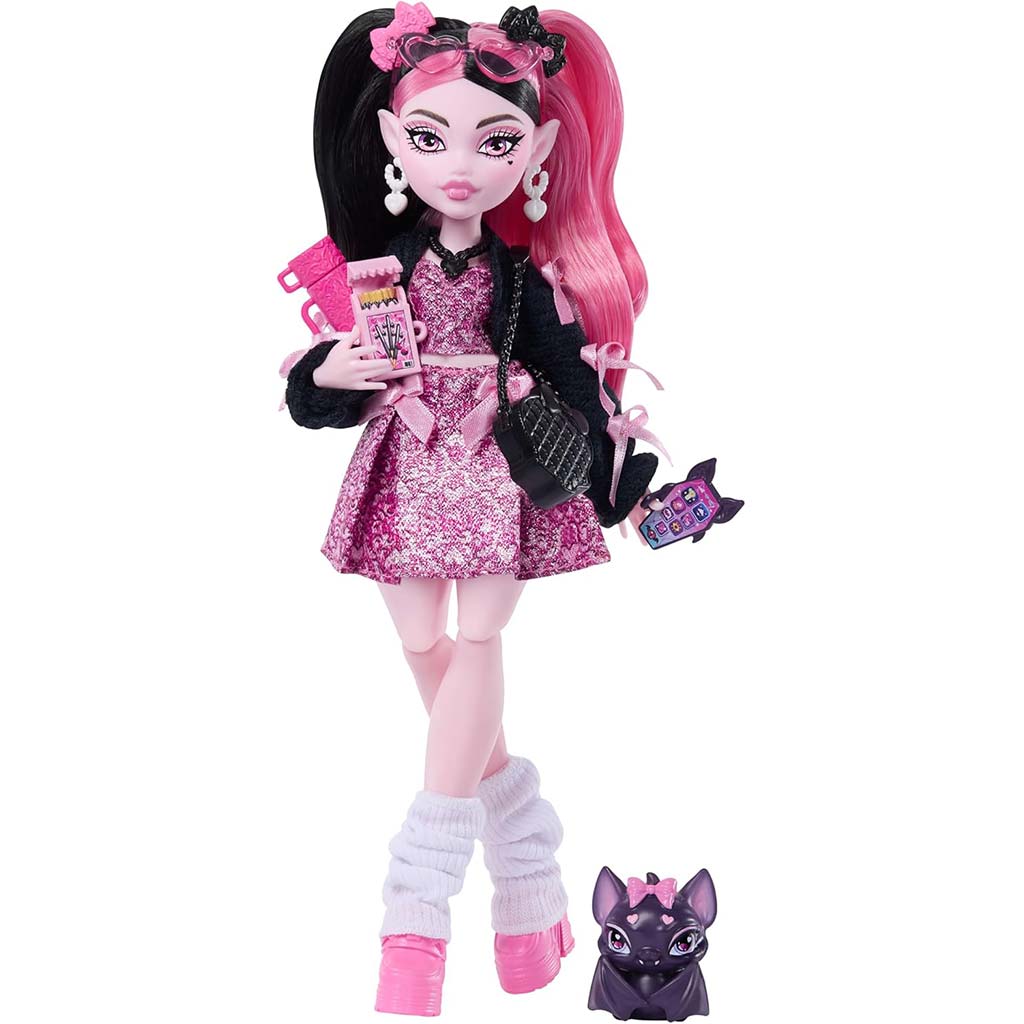 Monster High Draculaura baba kiegészítőkkel - Mattel kép 3