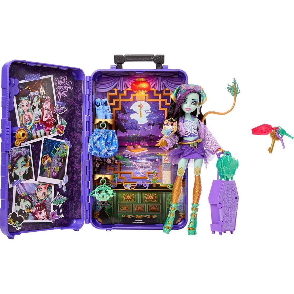 Monster High Szörnyen Jóbarátok titkai: Rémes utazás Jinafire Long baba - Mattel kép 3