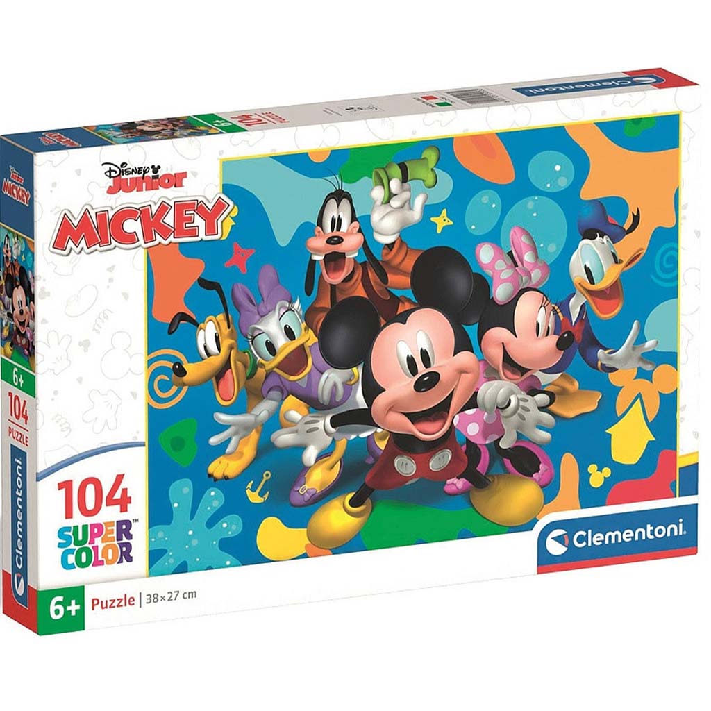 Mickey egér és barátai 104db-os supercolor puzzle - Clementoni