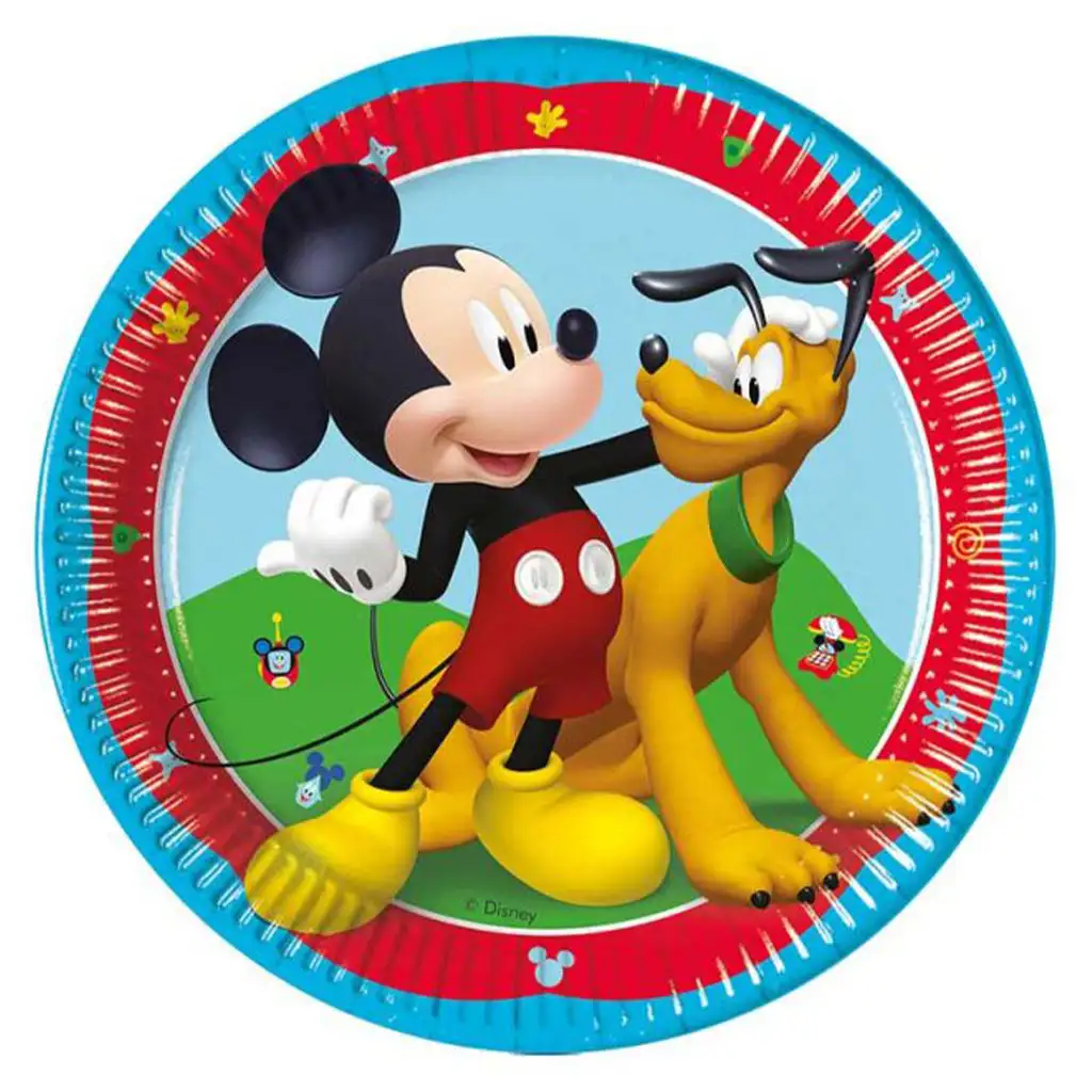 Disney Mickey egér 8db-os papírtányér szett 20cm-es