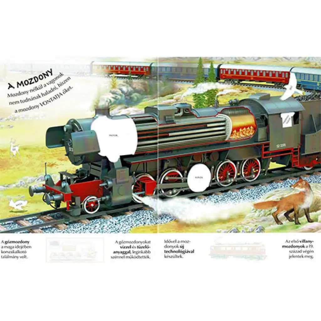 Milyen érdekes a világ... Vonatok matricásfüzet kép 2