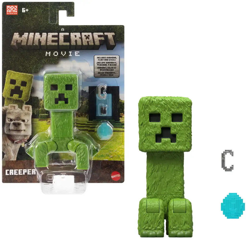Minecraft: Egy Minecraft film Creeper akciófigura kiegészítőkkel - Mattel