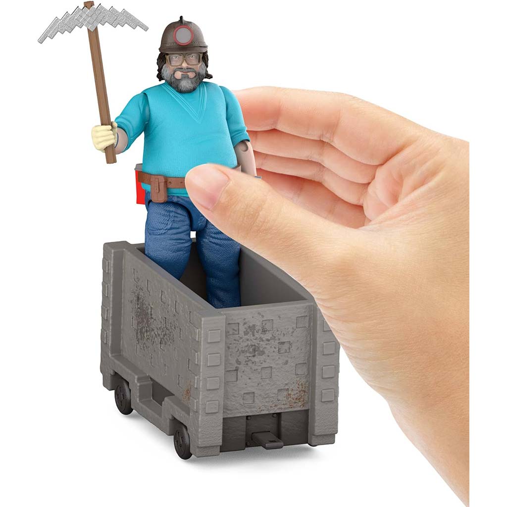 Minecraft A Film - Steve és a bányakocsi játékszett - Mattel kép 5