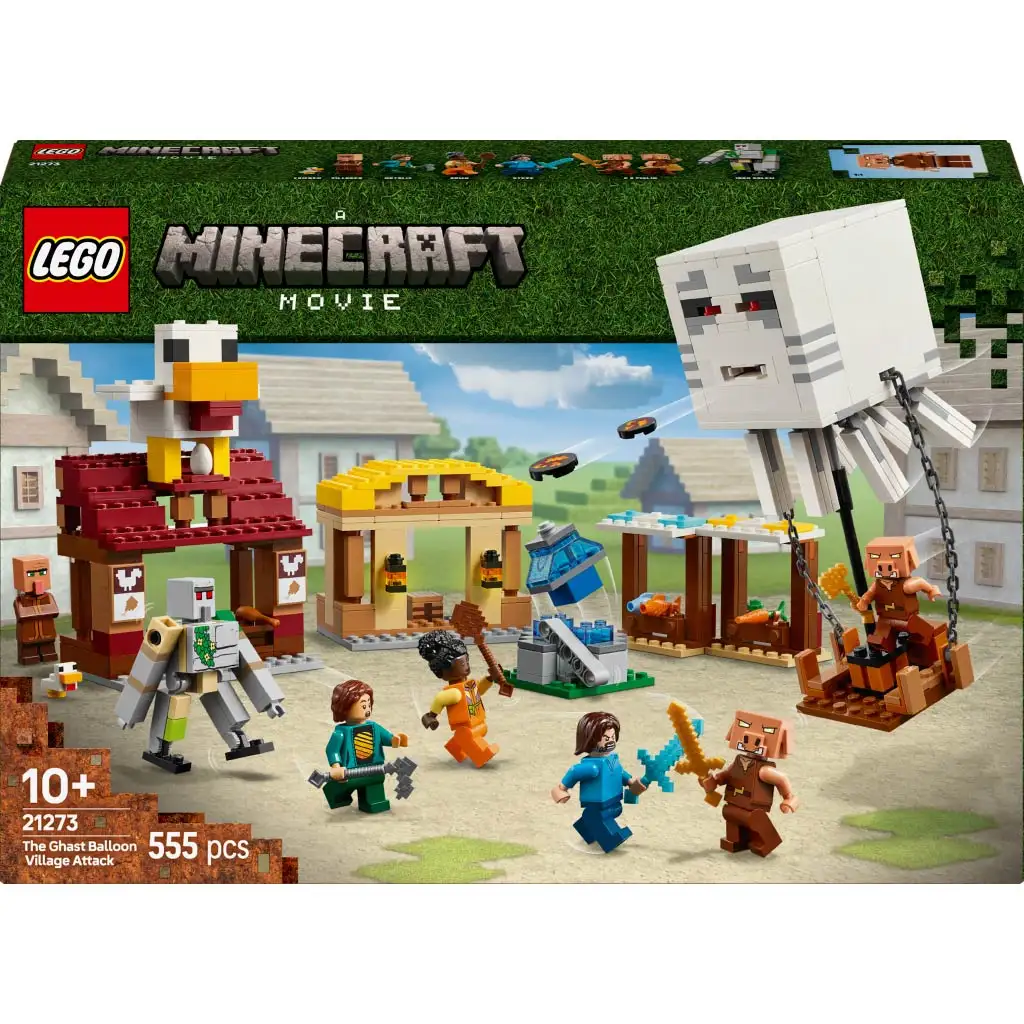 LEGO® Minecraft: A szellemléghajó és falutámadás (21273)