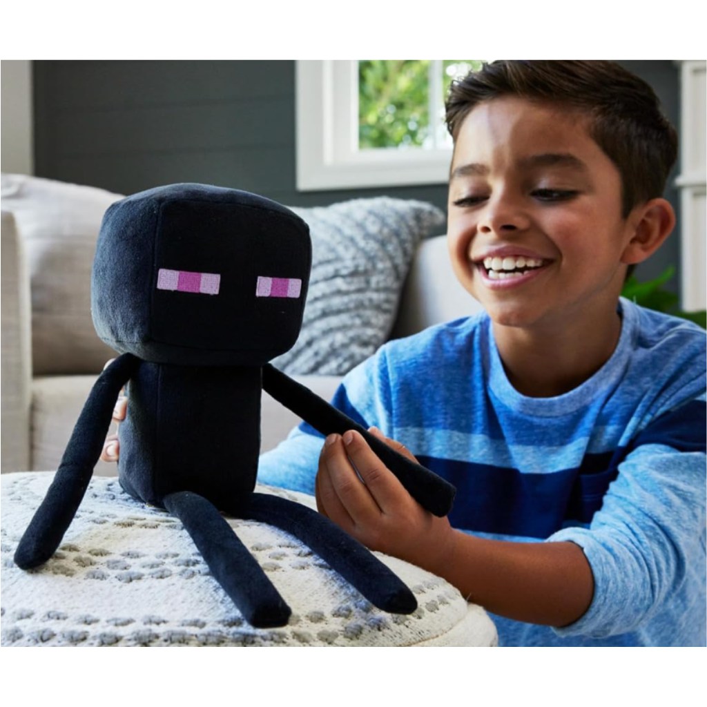 Minecraft Bevégző (Enderman) plüss figura – Mattel kép 2