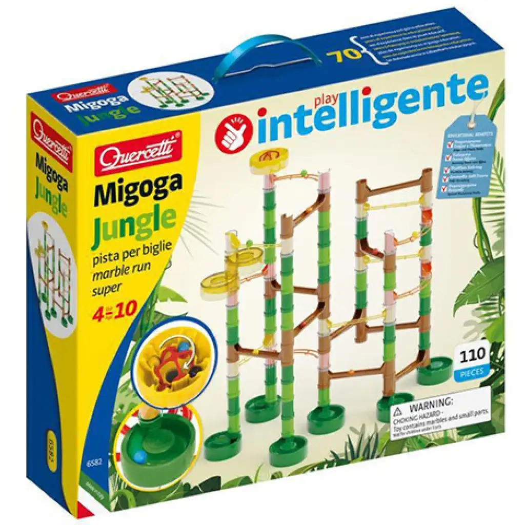 Quercetti: Migoga Dzsungel golyópálya készlet 110db-os