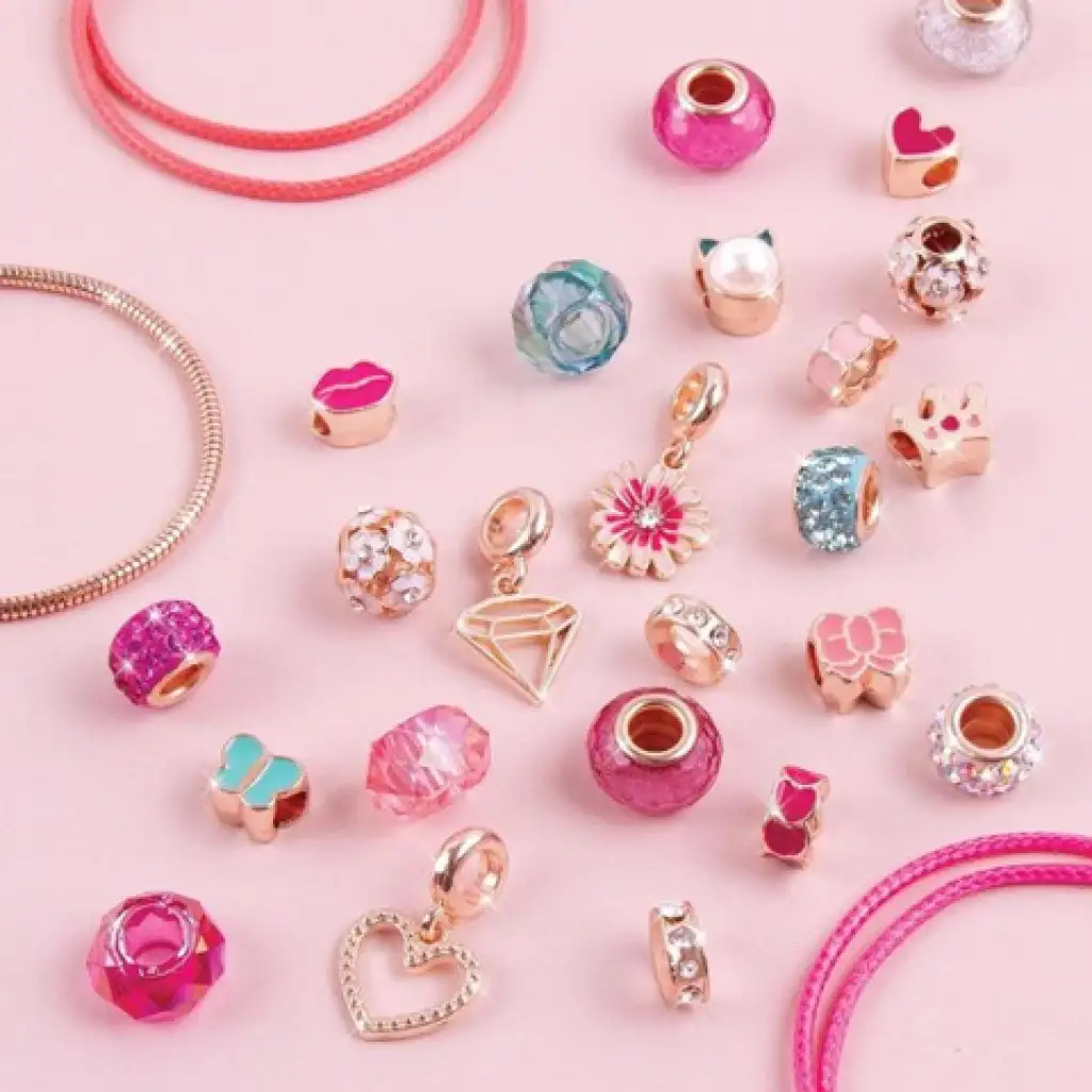 Make it Real: Kristály Medál Karkötők Pink kép 5