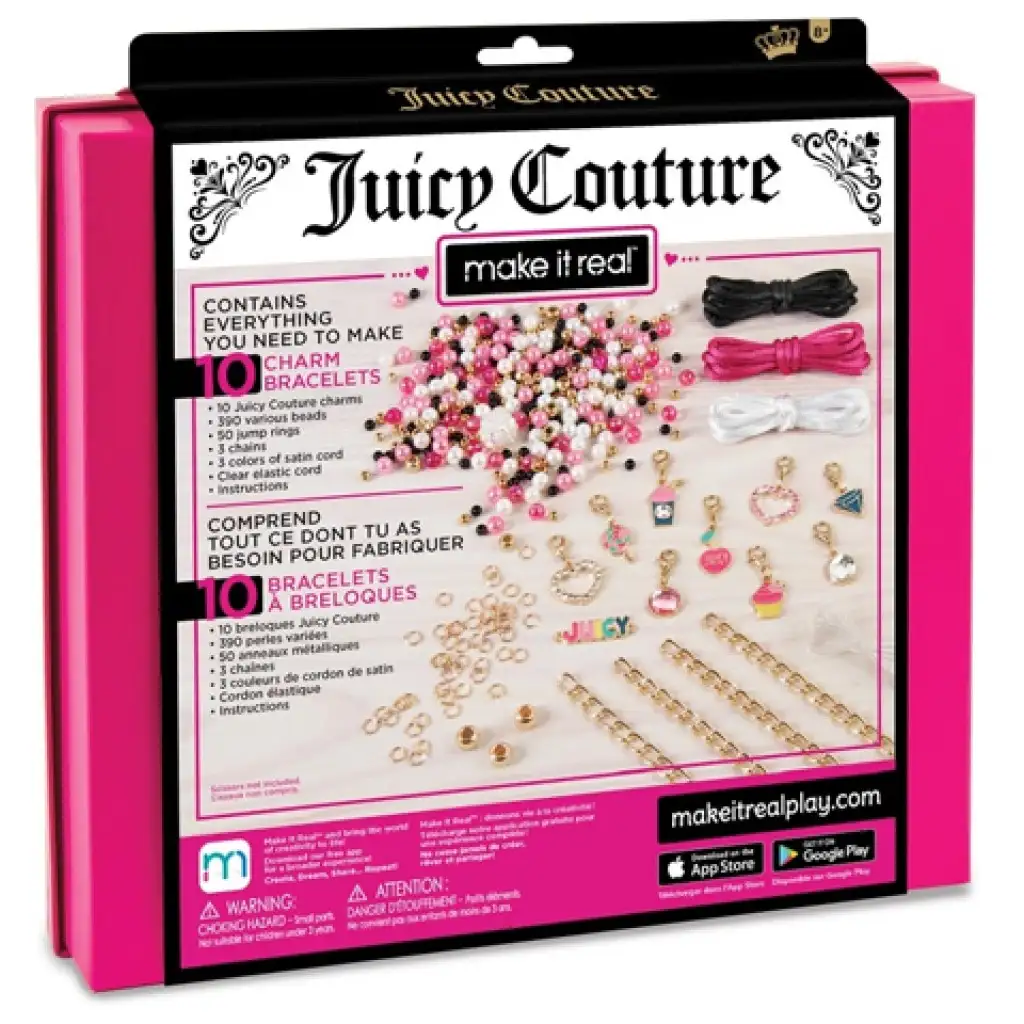 Make It Real: Juicy Couture pink és csillogó ékszerkészítő szett kép 2