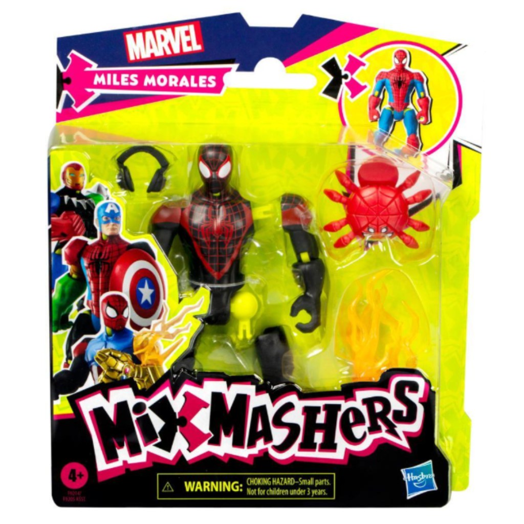 Marvel Mix Mashers: Bosszúállók Pókember Miles Morales figura kiegészítőkkel - Hasbro