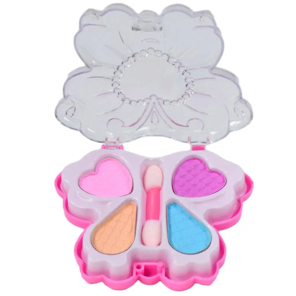 Cute Girl: Smink szett virág és pillangó alakú sminkpalettával és kiegészítőkkel kép 2