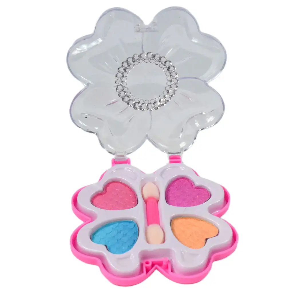 Cute Girl: Smink szett virág és pillangó alakú sminkpalettával és kiegészítőkkel kép 3