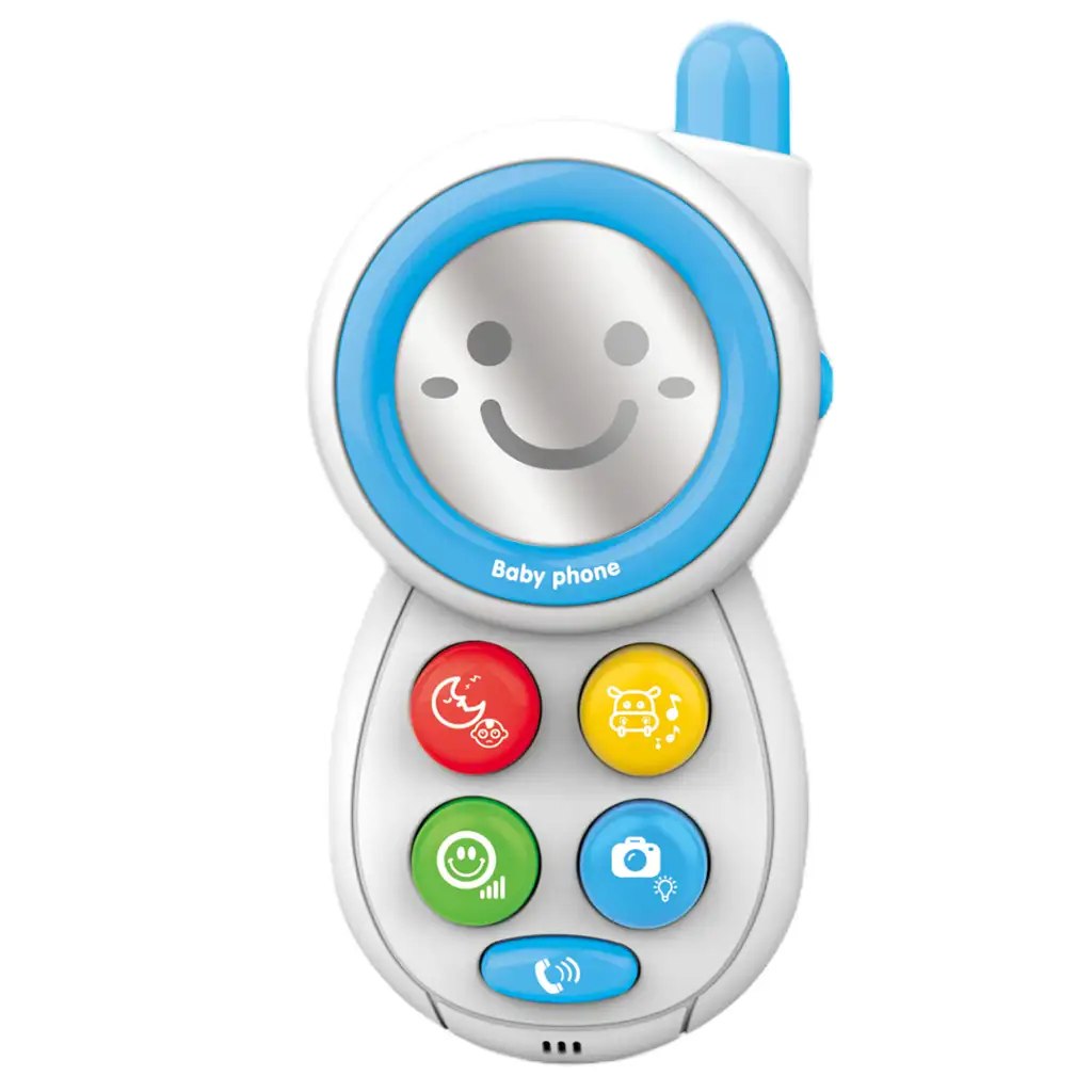 Music World: Kék bébi telefon fénnyel és hanggal kép 2