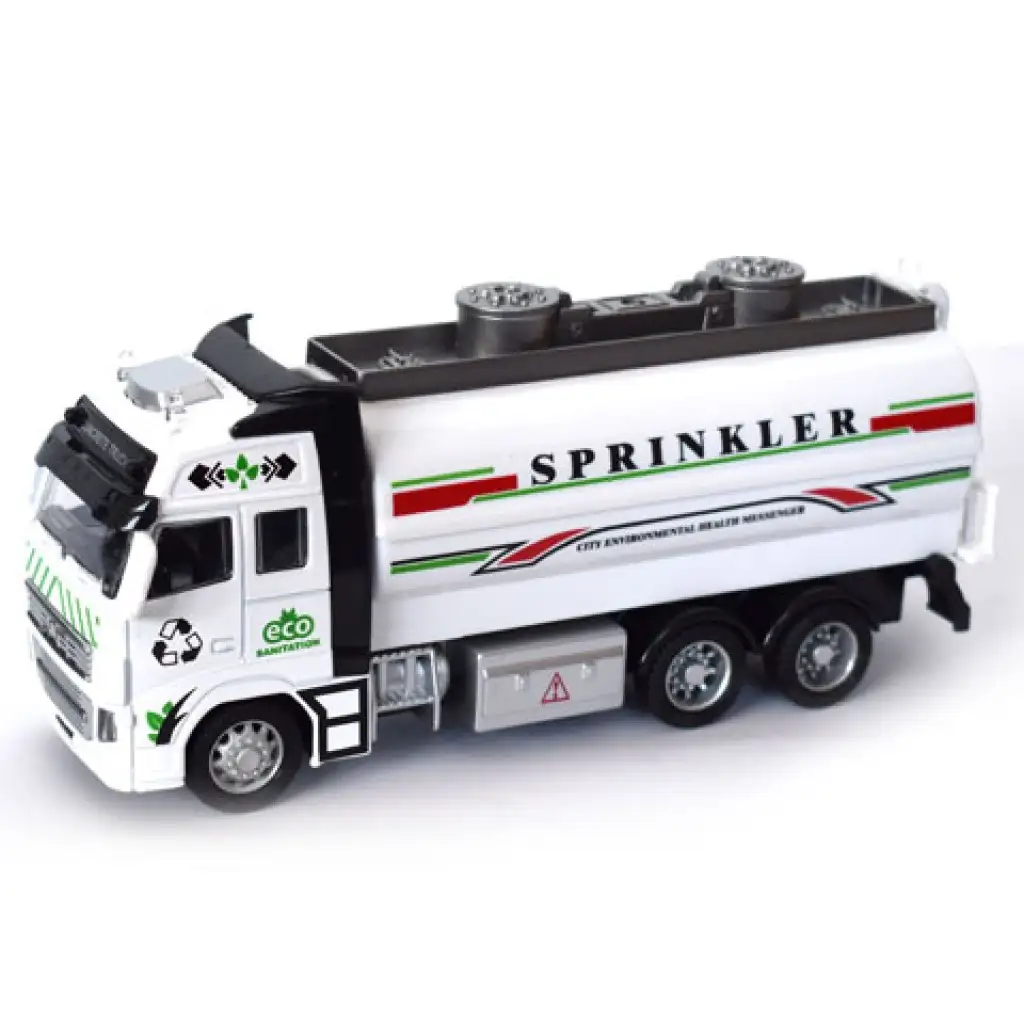 Tartályos kamion fénnyel és hanggal fehér színben 1/38 kép 2